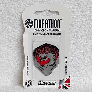 Sealed Set of 3 Harrows Marathon 100 Micron Dart Flights BNIP!!